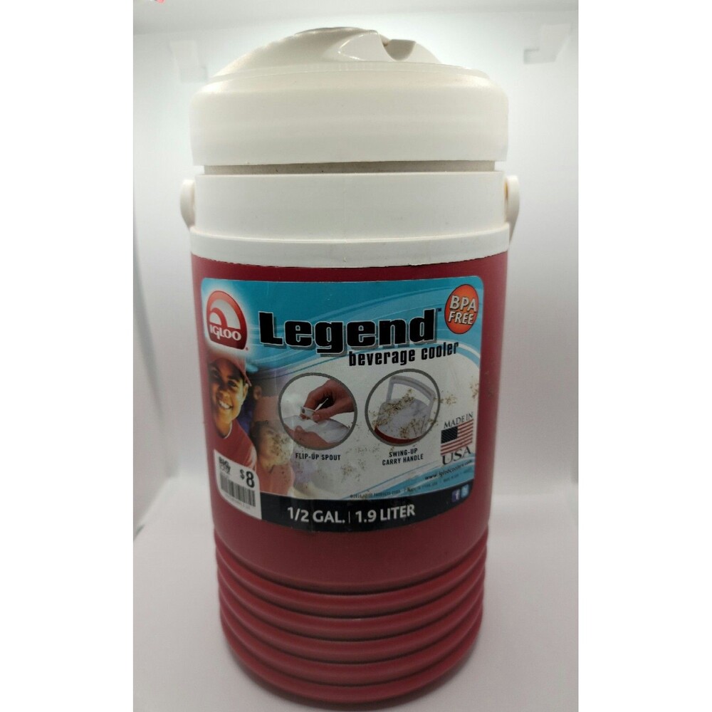 Vintage Igloo Legend 1/2 Gallon Water Beverage Cooler Jug Handle